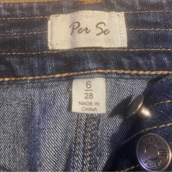 Per Se Blue Denim Skirt - Picture 3 of 4